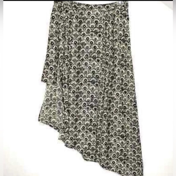NWOT FREE PEOPLE AYANA HIGH LOW MINI MAXI ASYMMETRICAL SKIRT SIZE 12 - Picture 2 of 2